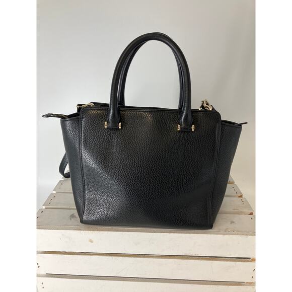 KATE SPADE BLACK PEBBLED LEATHER WOMENS MEDIUM CROSSBODY BAG - Picture 3 of 16